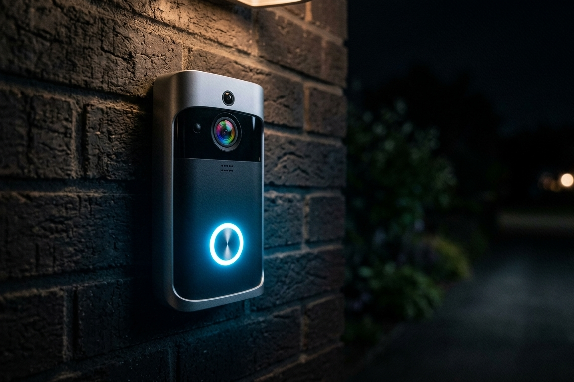 Smart WiFi Video Doorbell — HD Camera & Two-Way Audio