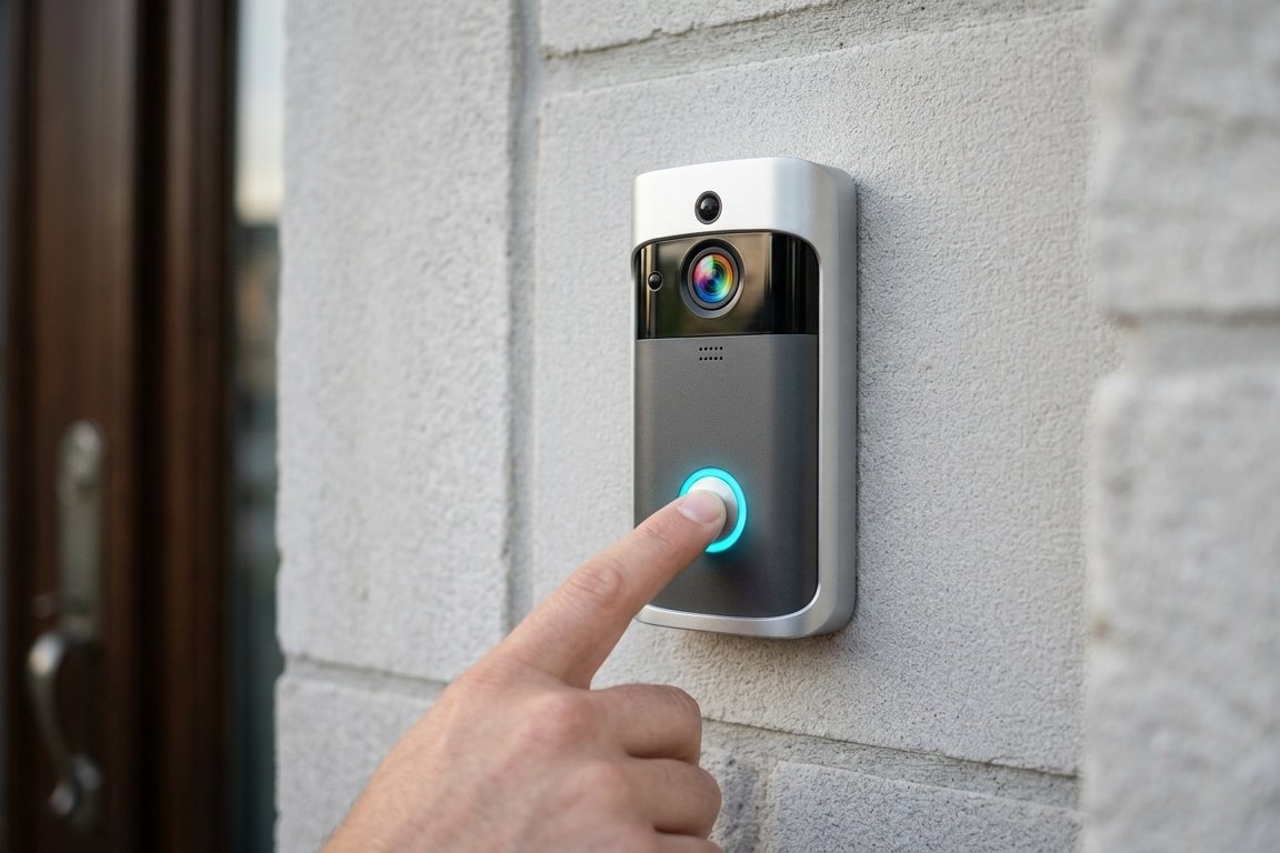 Smart WiFi Video Doorbell — HD Camera & Two-Way Audio