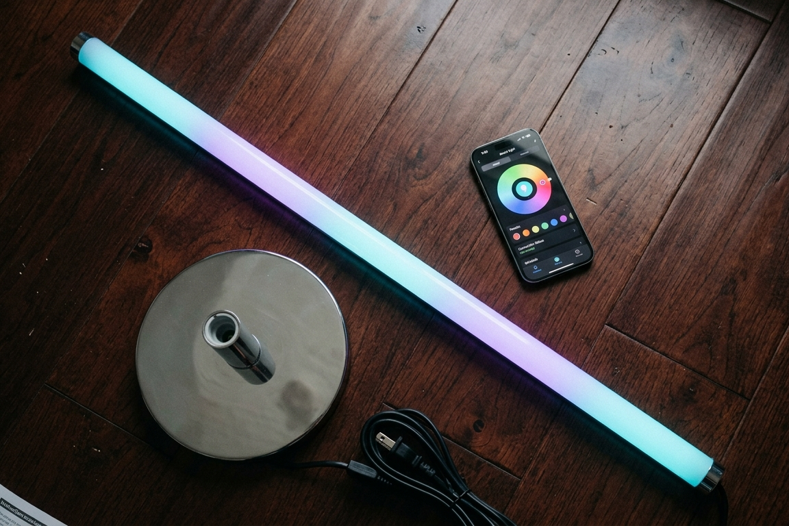 Smart RGB Floor Lamp — App & Remote Control