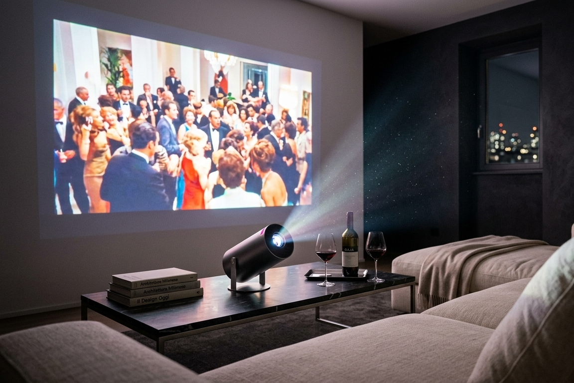 Portable Mini Projector — 1080P Support, 180° Rotation