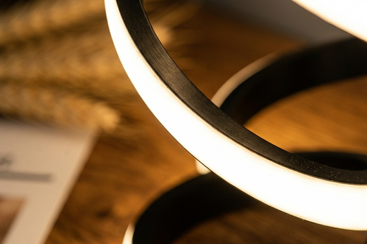 LED Spiral Table Lamp — Modern Ambient Light