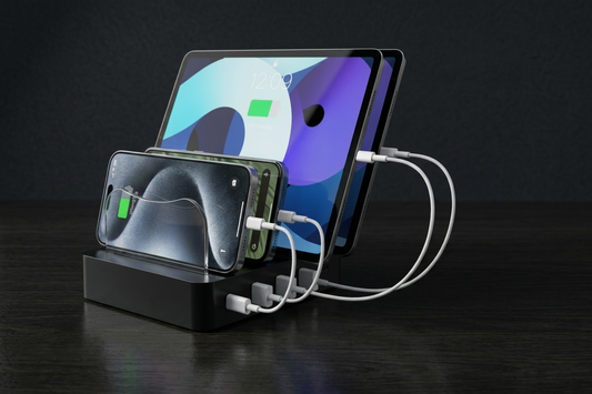 4-Port USB Charging Station — Fast Charging Dock for Multiple Devices