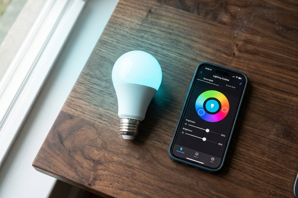 Smart RGB LED Bulb 15W — App & Voice Control