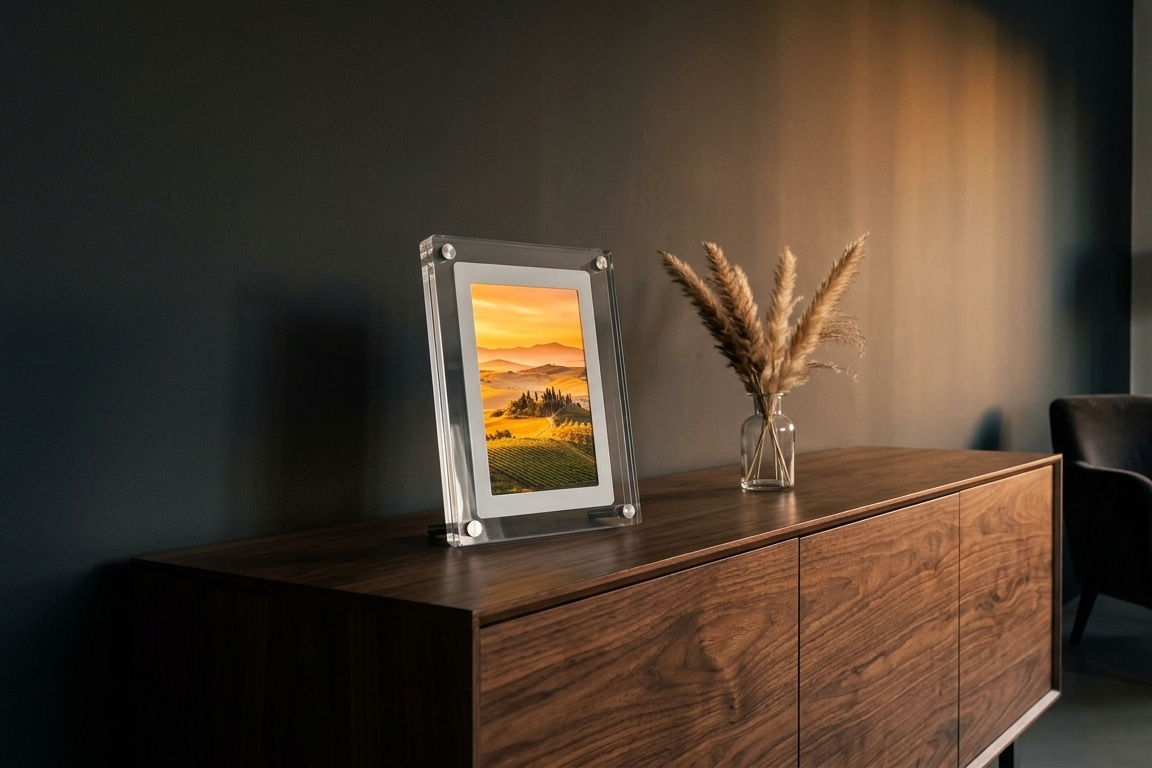 5-inch Digital Photo Frame — Auto-Rotate & Video Player